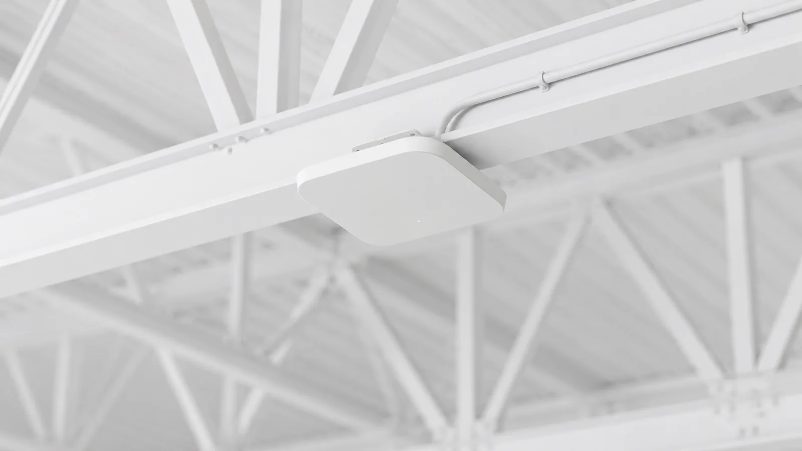 Access point installed under industrial ceiling